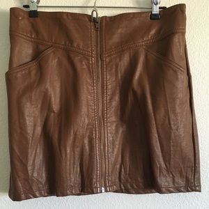Faux Leather Skirt from H&M